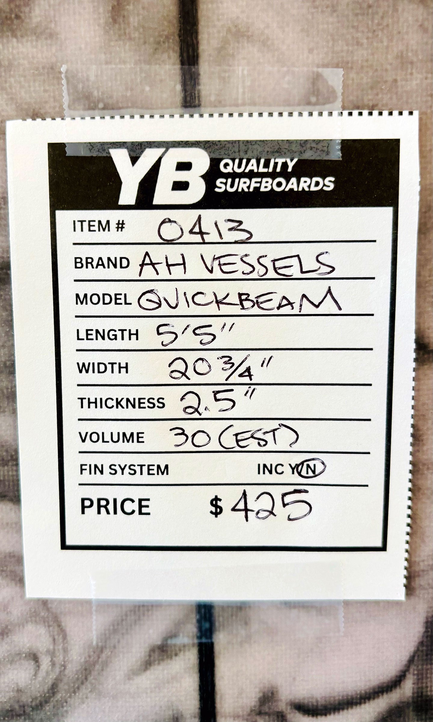 AH Vessels 5'5" Quickbeam Fish