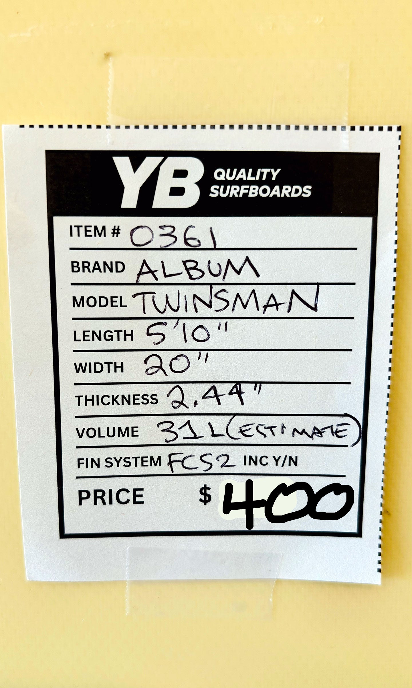 Album 5'10" 31L Twinsman