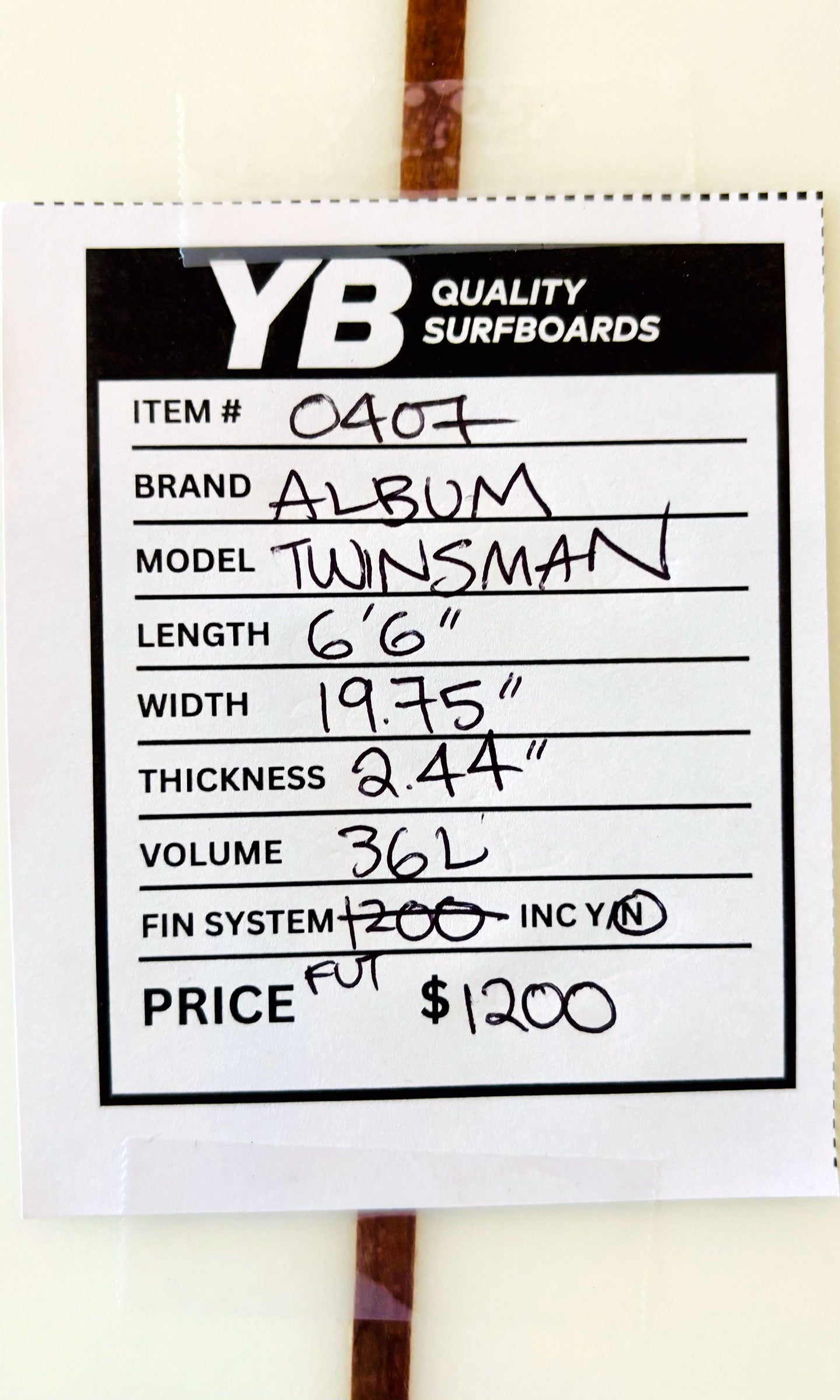 Album 6'6" 36L Twinsman Asym