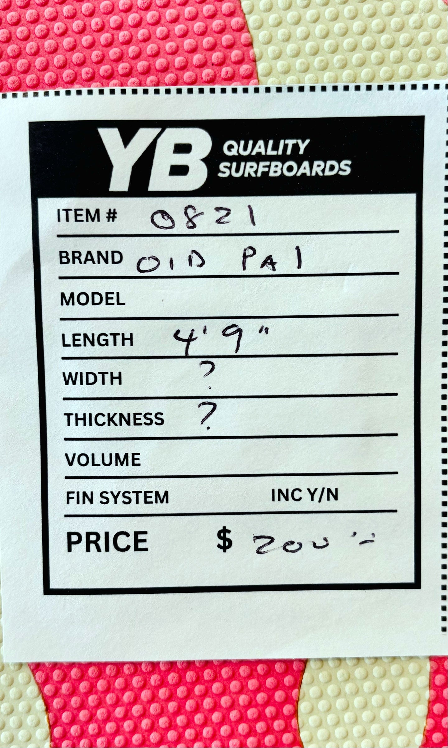 Album 4'9" Old Pal Softop Grom Surfboard