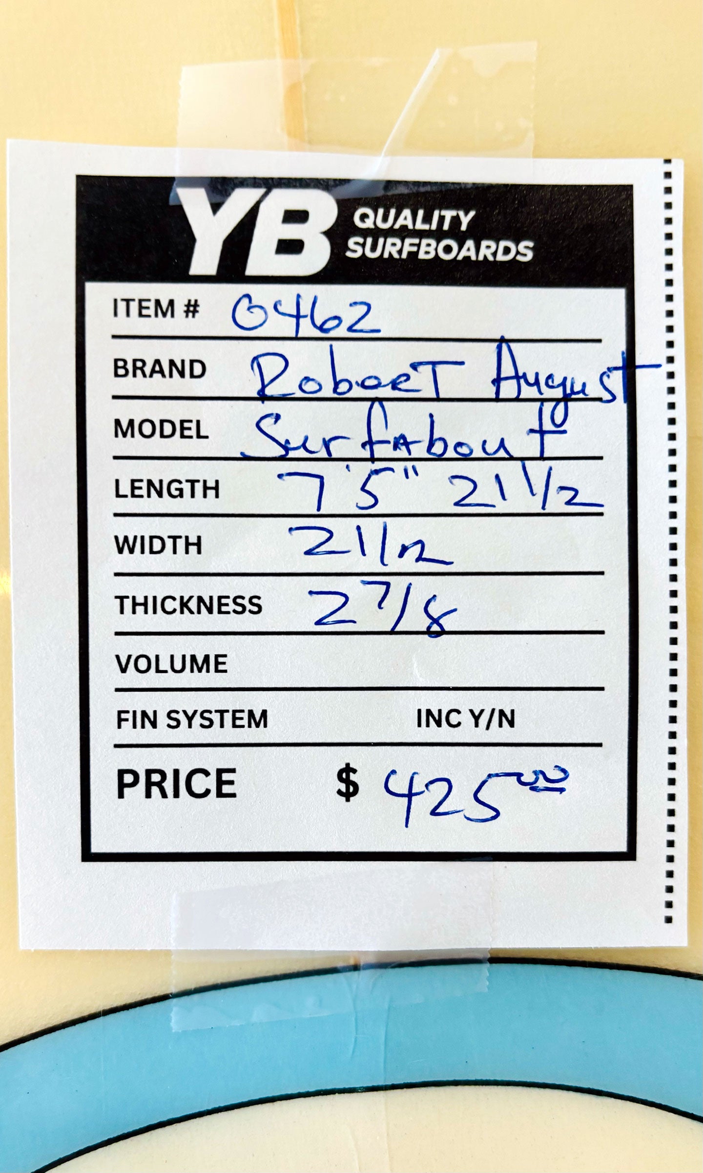 Robert August 7'5" Mini Longboard