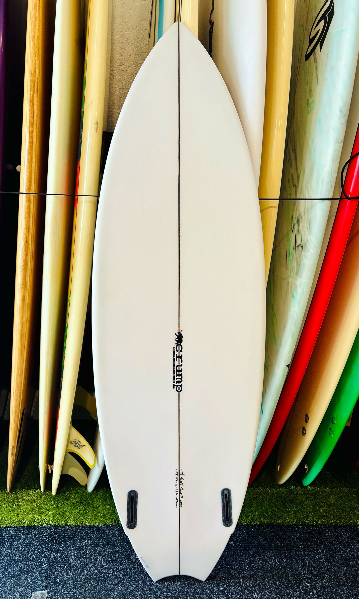 Scott Crump 5'8" 28.9L Twin Fin Surfboard