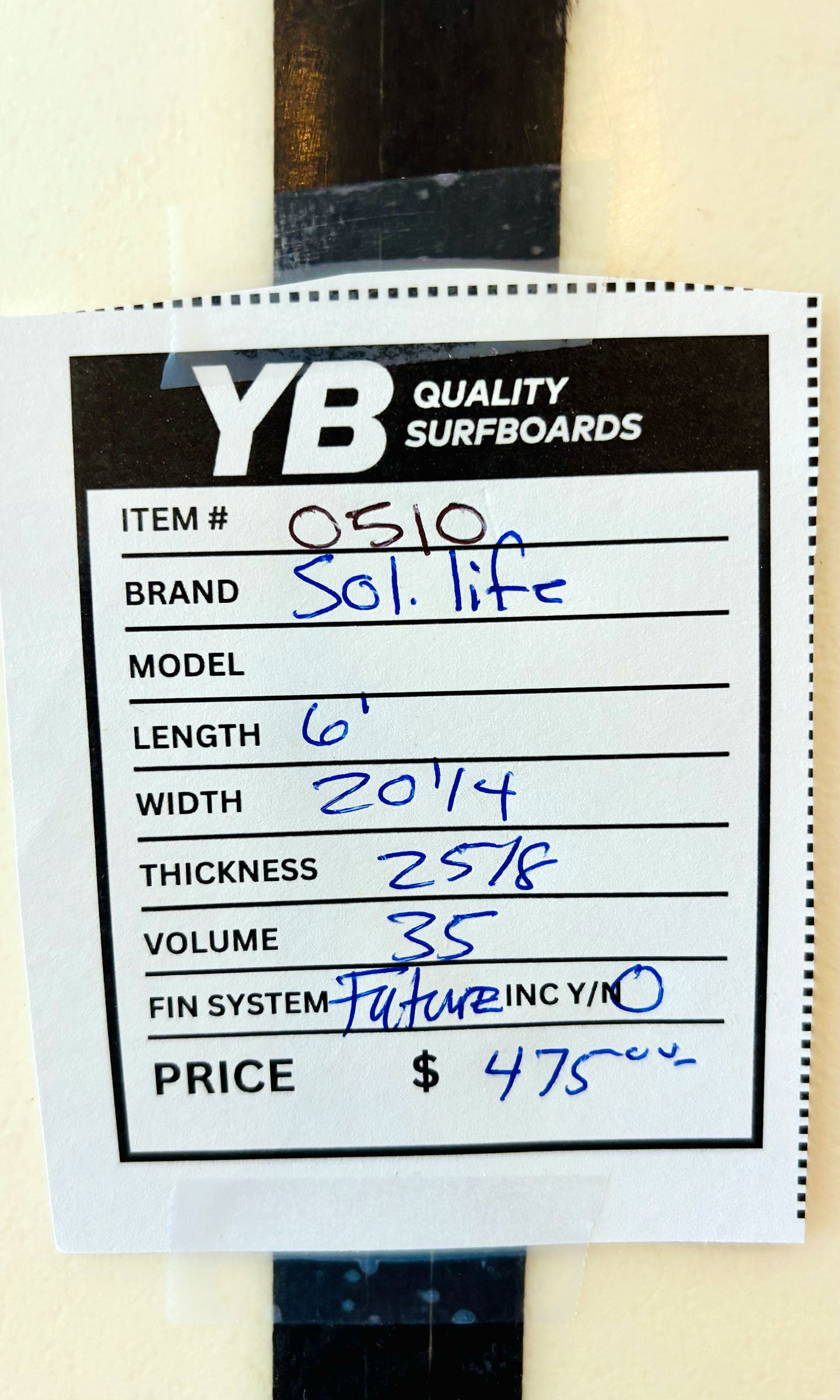 Scott Crump 6'0" 35L Surfboard