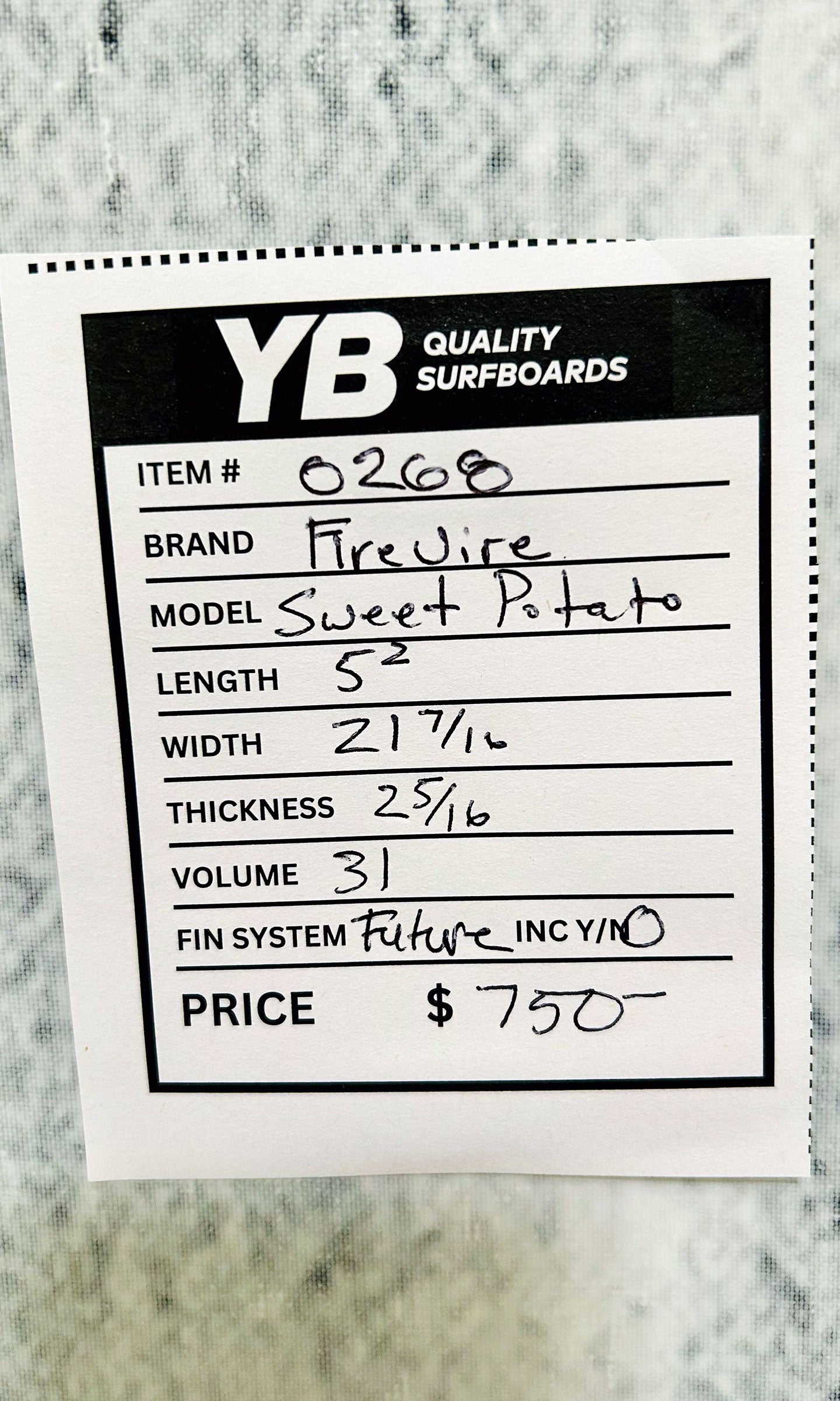 Firewire 5'2" 31L Sweet Potato