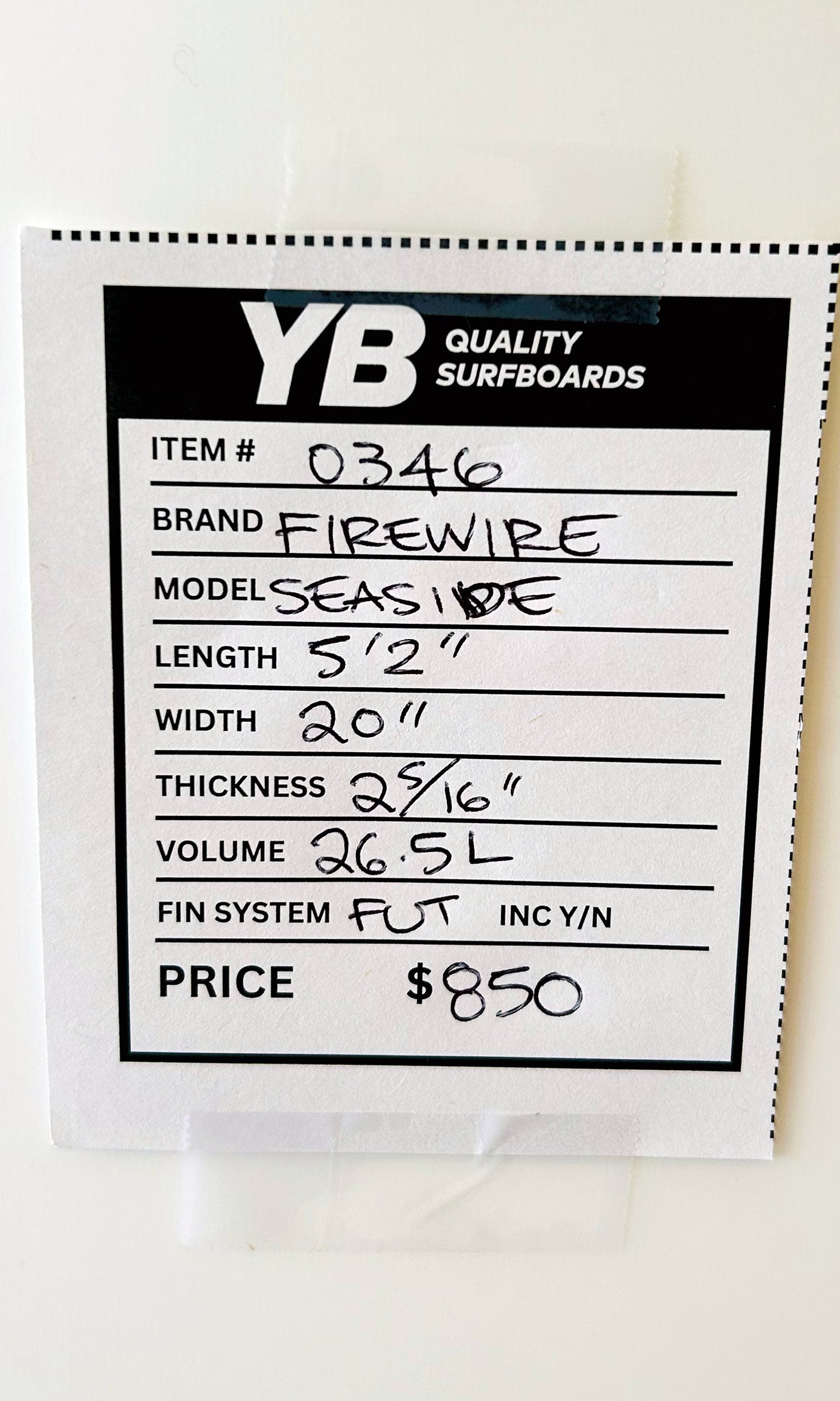 Firewire 5'2" 26.5L Seaside