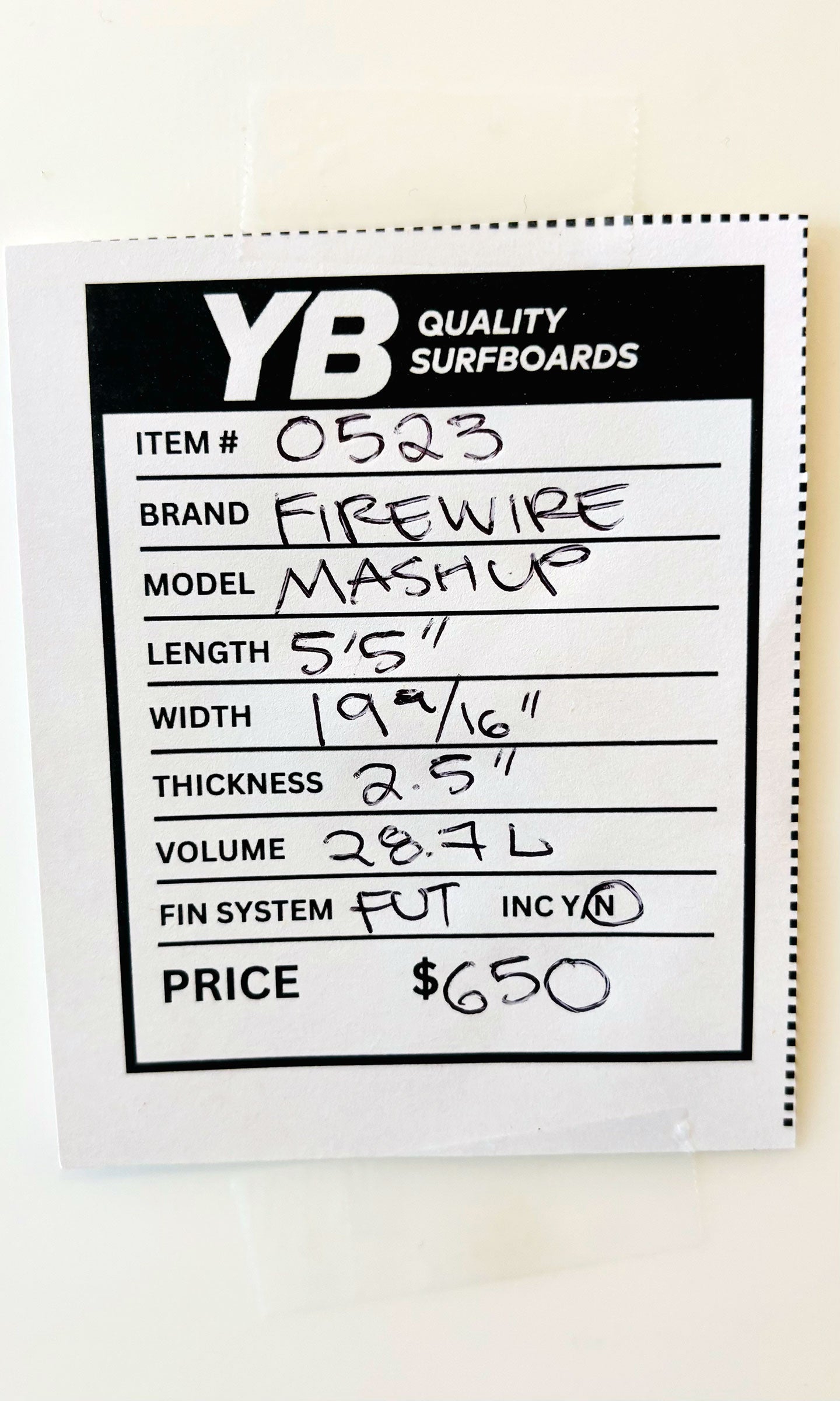 Firewire 5'5" 28.7L Mashup Surfboard