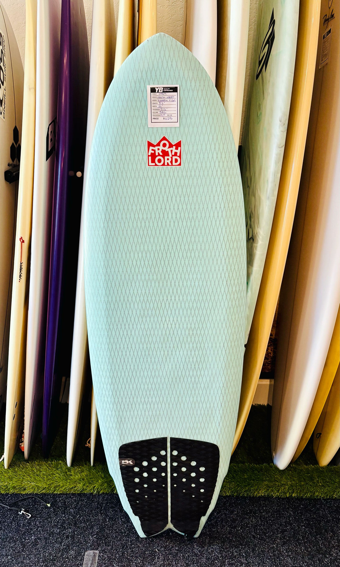 Froth Lord 5'6" 34L Torpedo Fish Surfboard