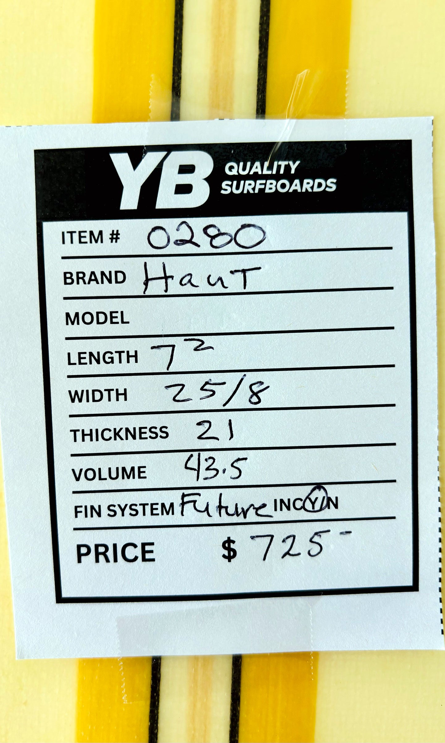 Doug Haut 7'2" 43.5L Semi-Gun