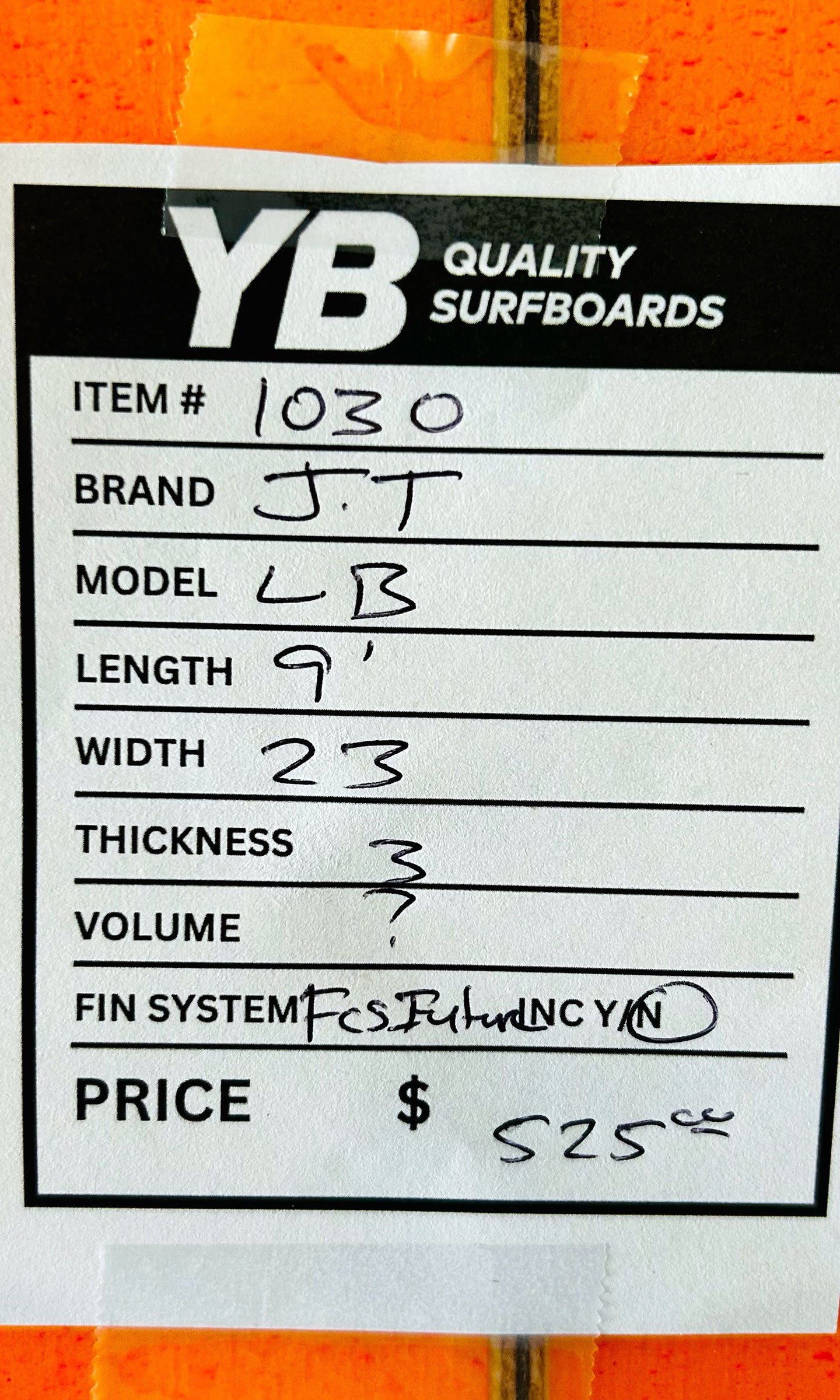 Joey Thomas 9'0" Twinzer Used Longboard
