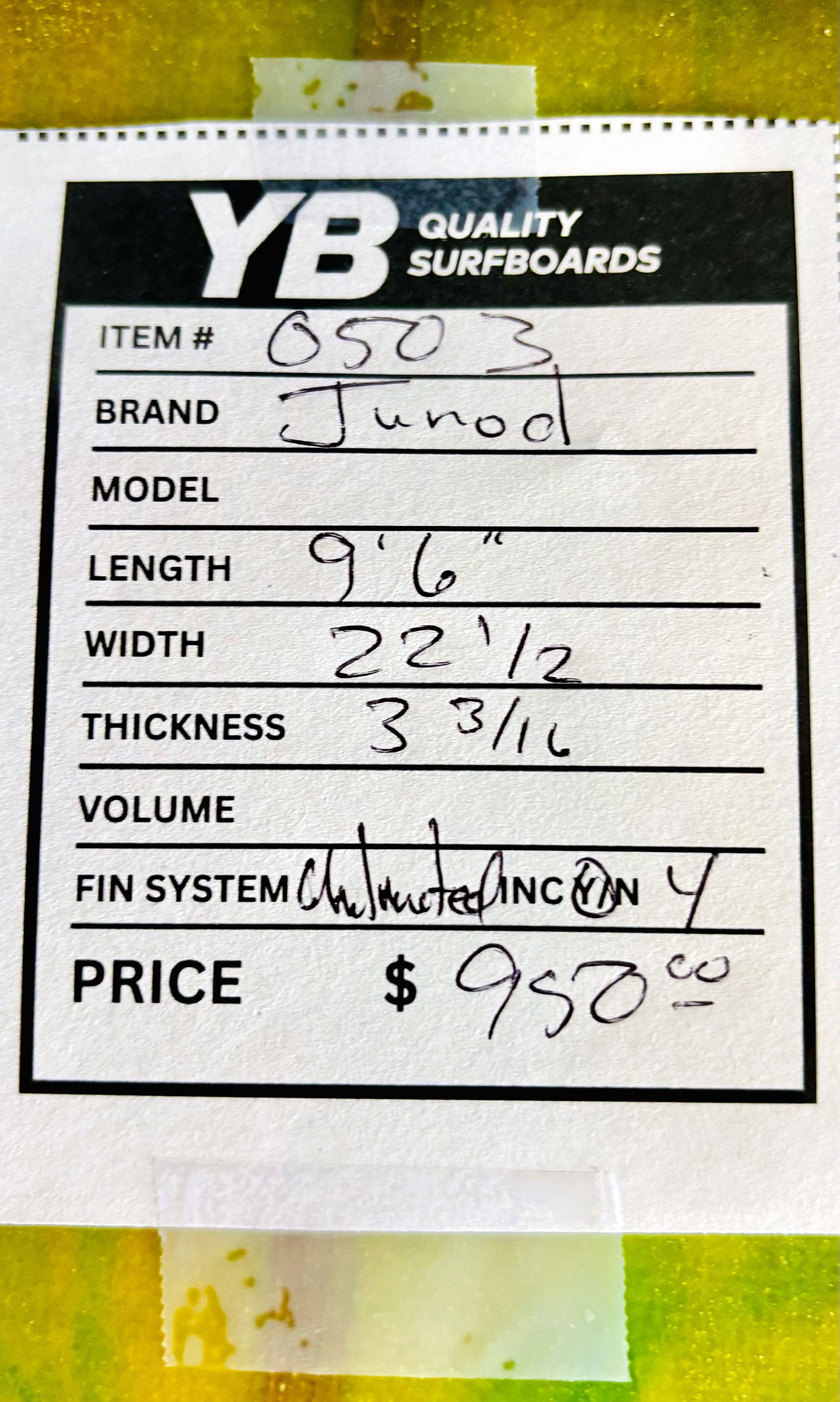 Michel Junod 9'6" Longboard