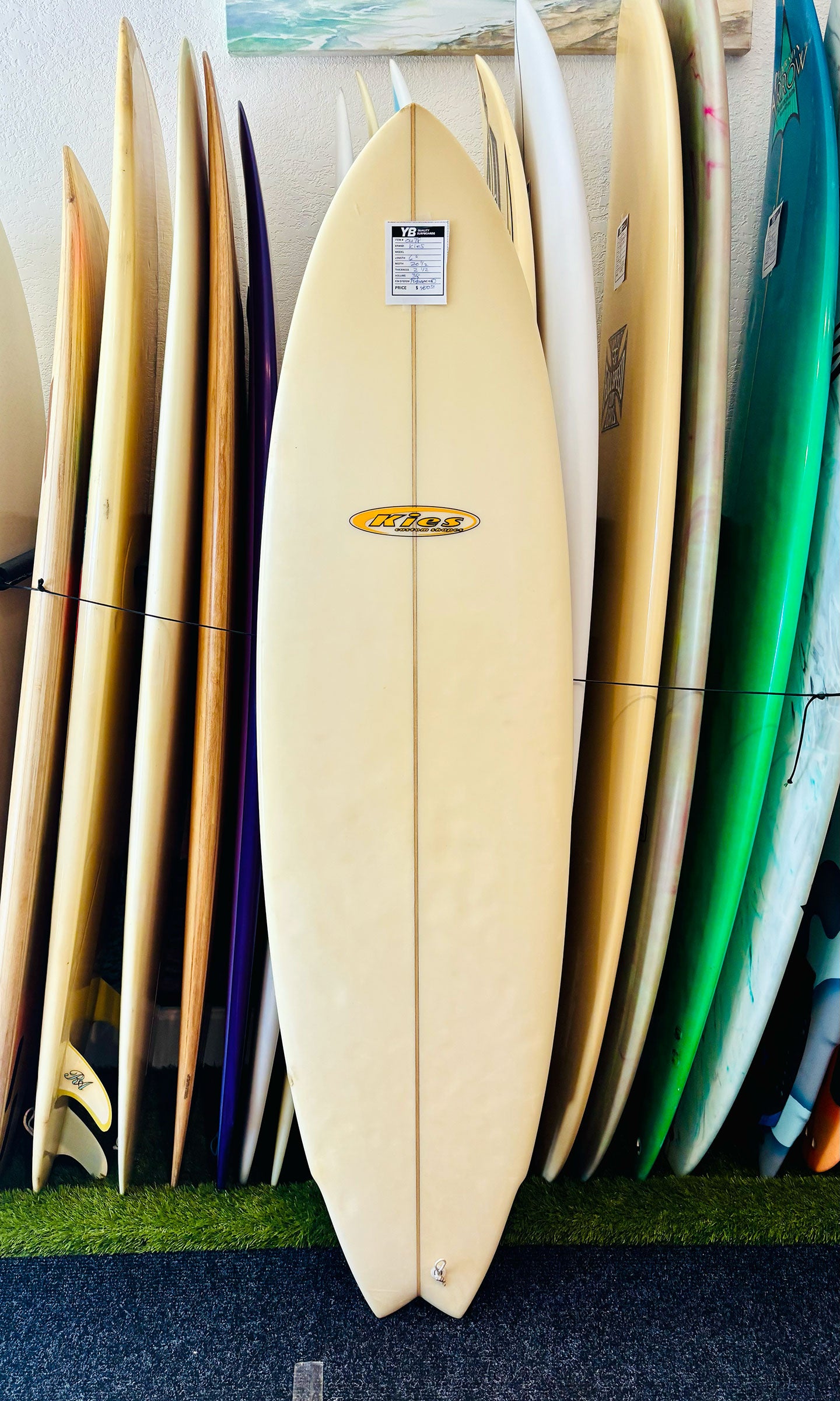 Kies 6'6" 38L Mid Length Surfboard