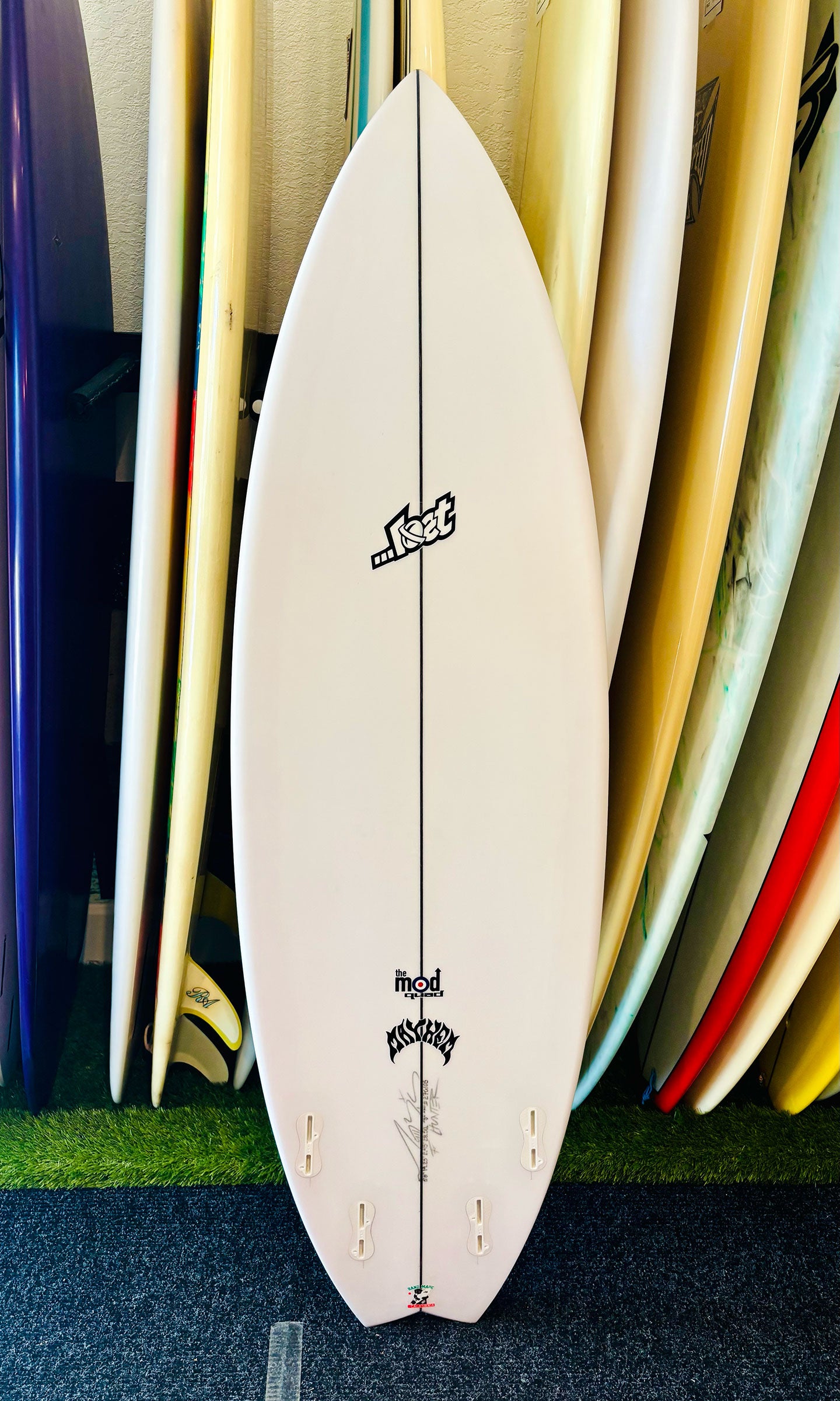 Lost 5'8" 28.5L Mod Quad Surfboard