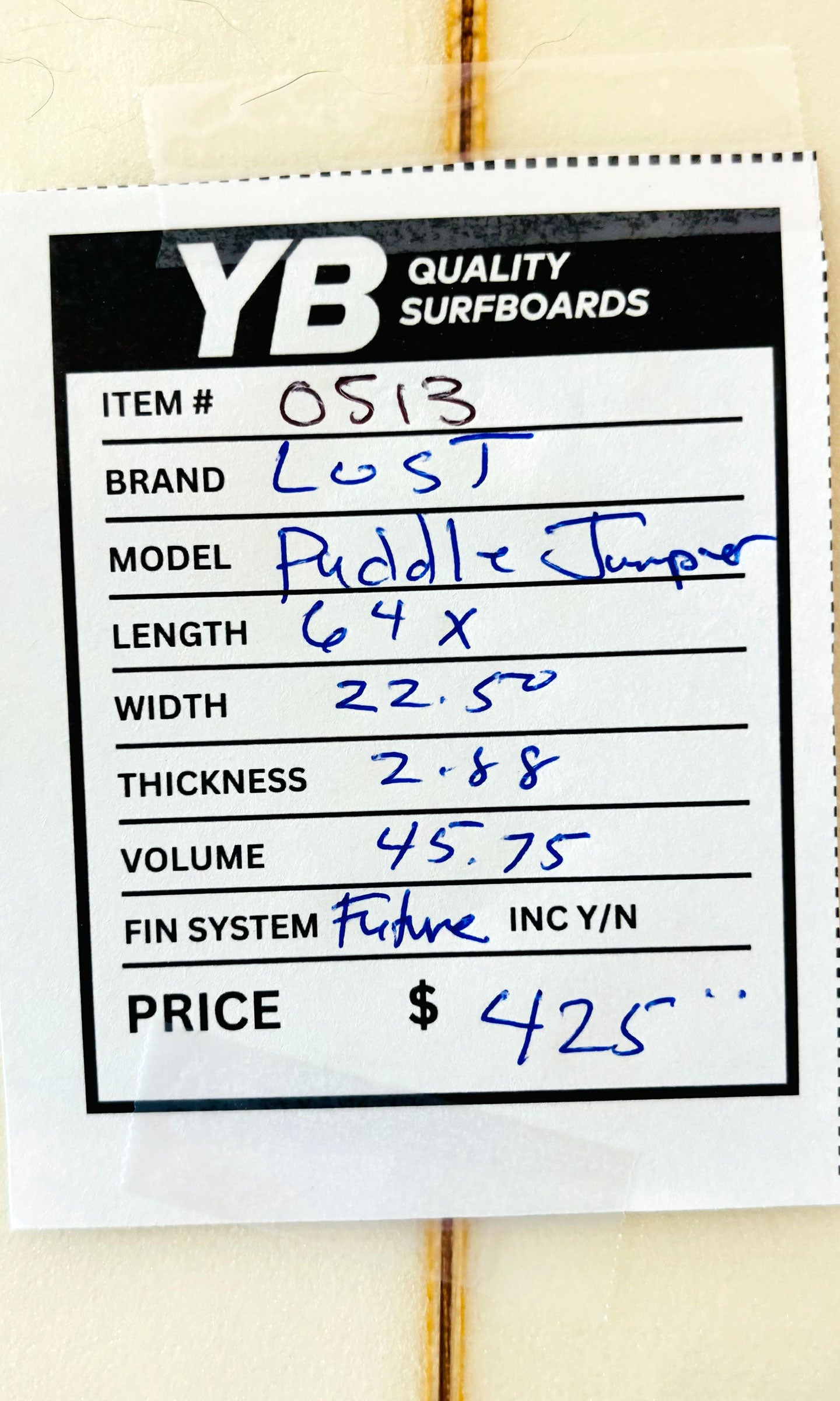 Lost 6'4" 45.75L Puddle Jumper Surfboard