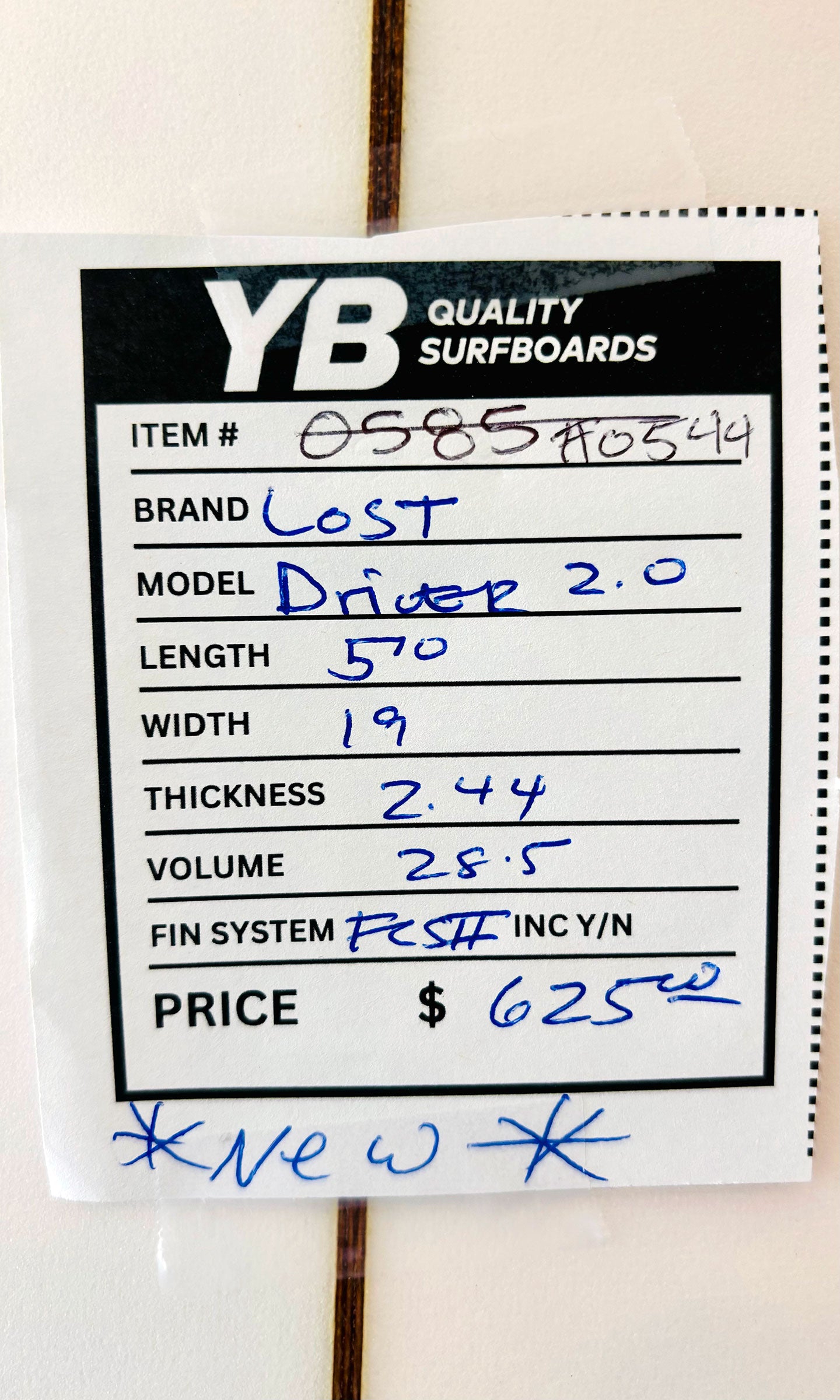 Lost 5'10" 28.5L Driver 2.0 Surfboard