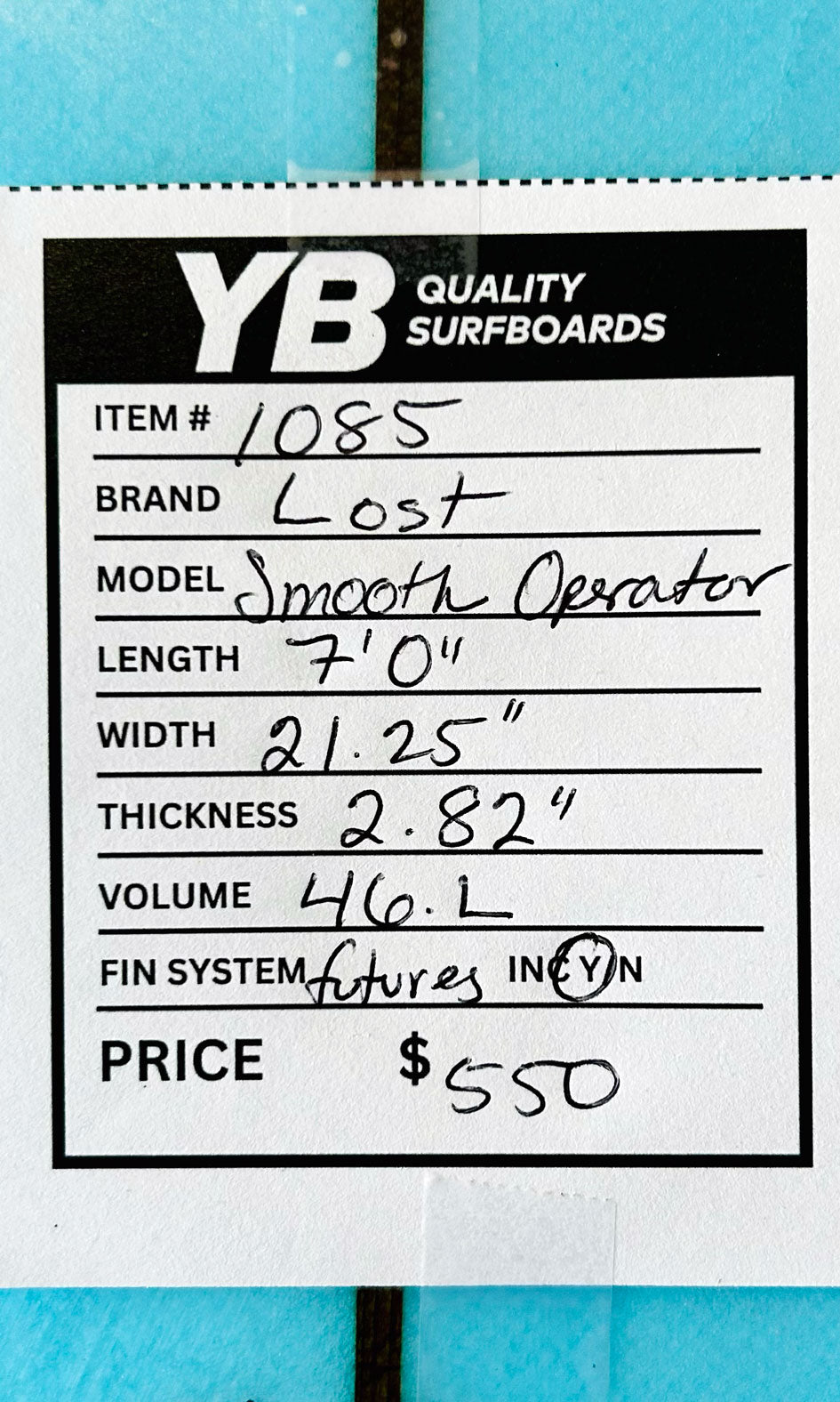 Lost 7'0" 46.2L Smooth Operator Used Surfboard