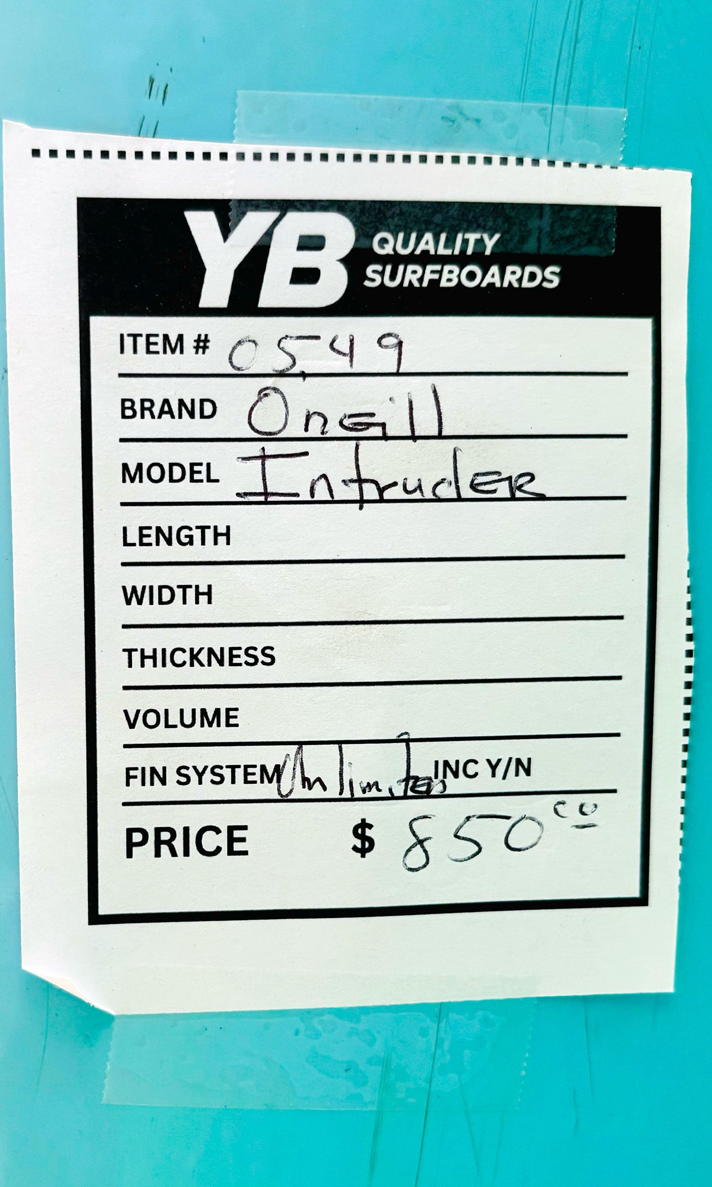 O'Neill 9'6" Intruder Longboard