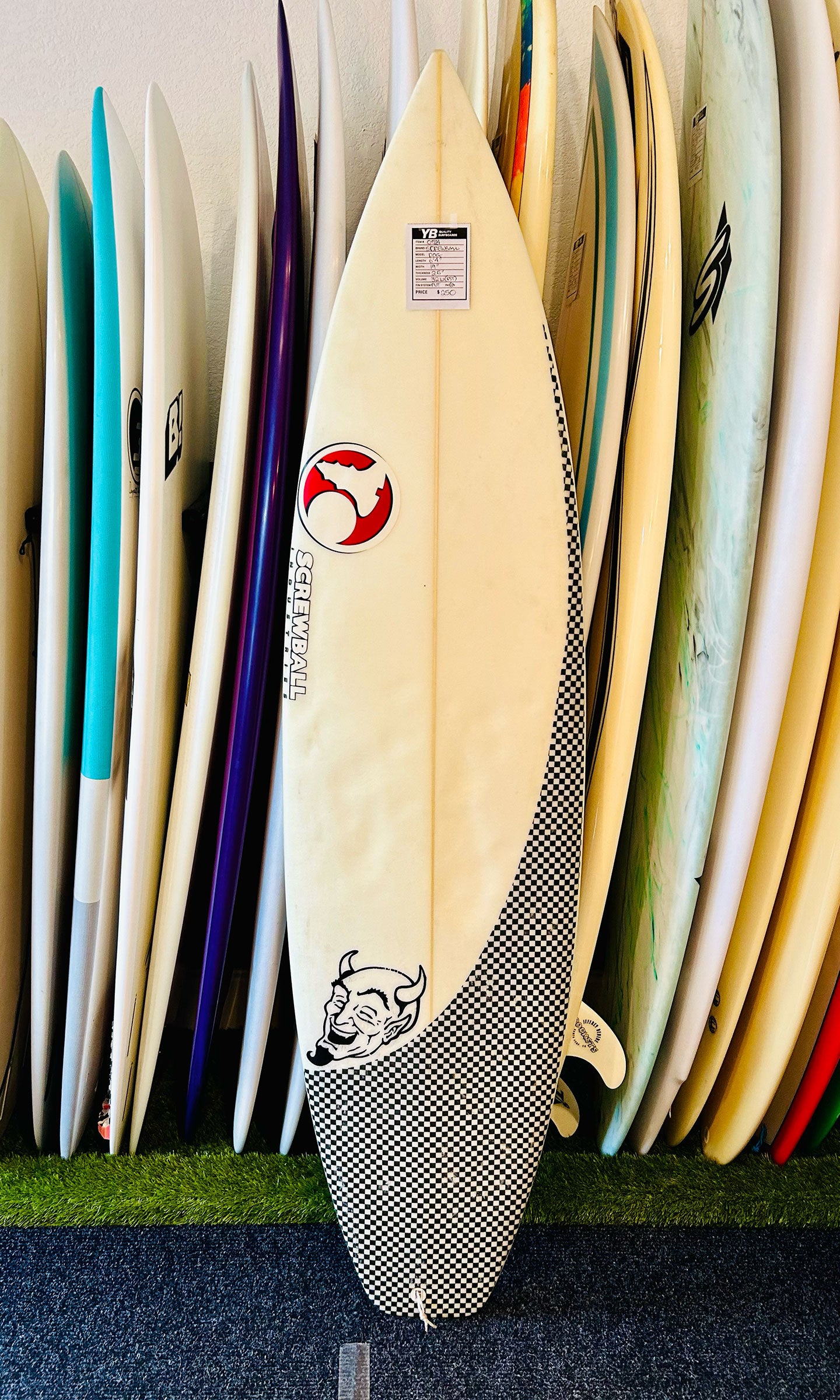 Screwball 6'4" 32L Dog Model Surfboard