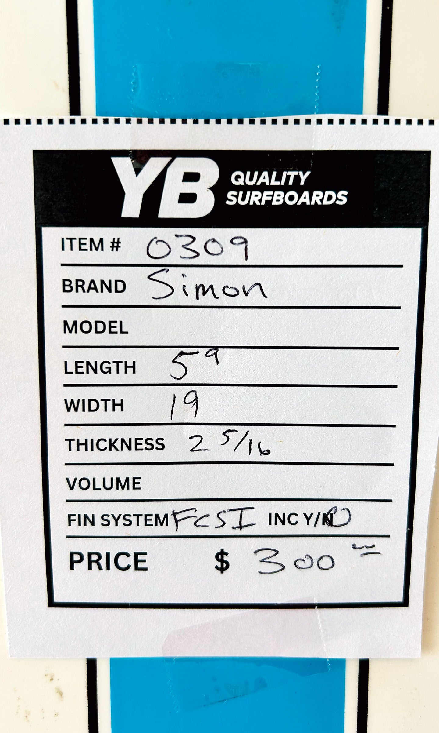 Simon Anderson 5'9" 26L Tuff Lite