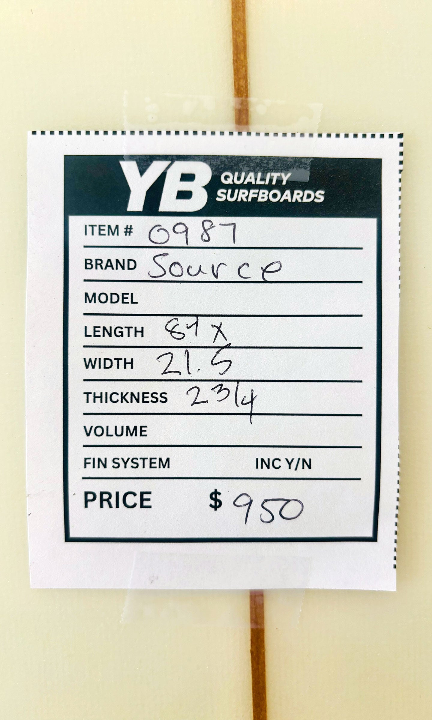 Source 8'4" Mini Used Longboard