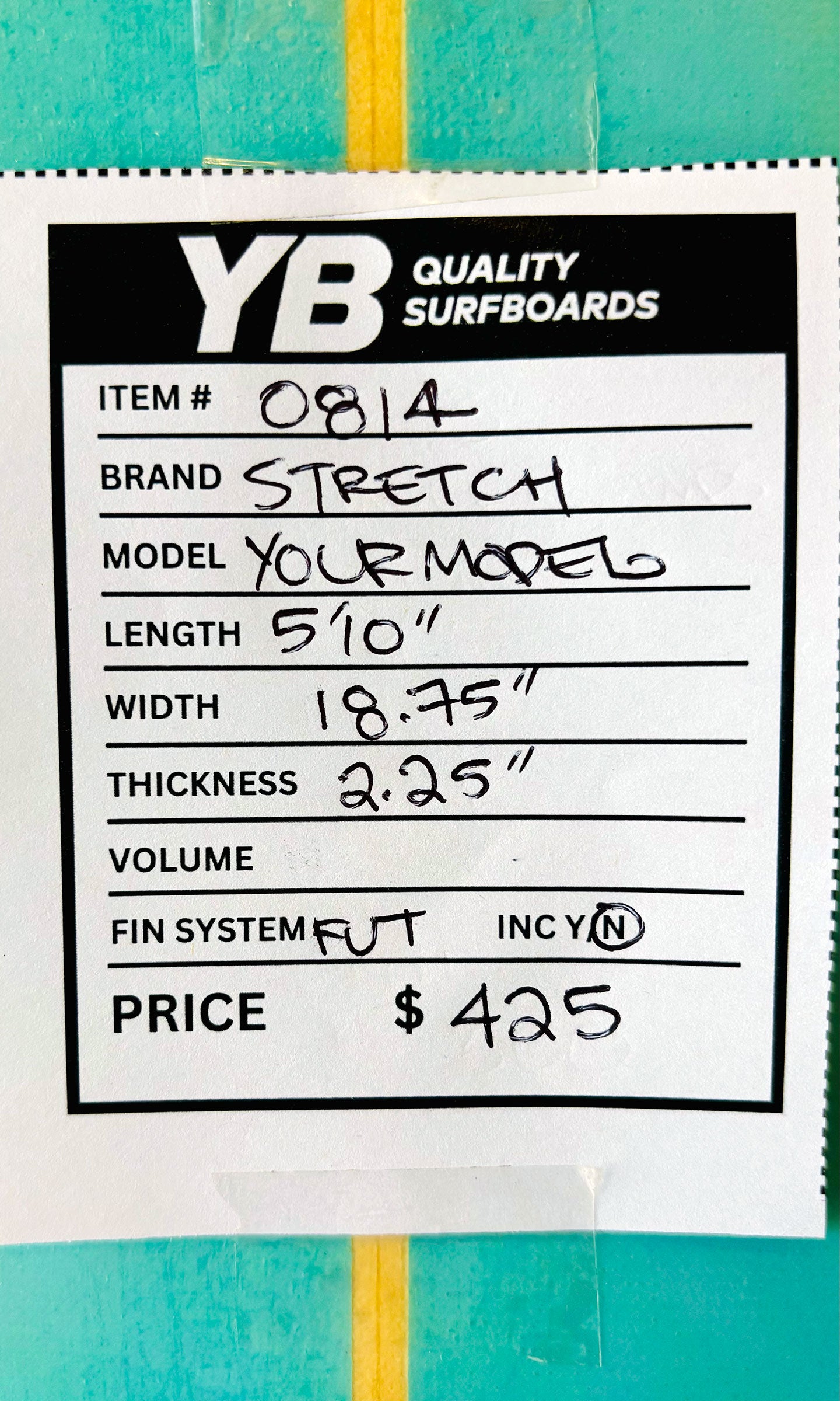 Stretch 5'10" 27L Used Surfboard