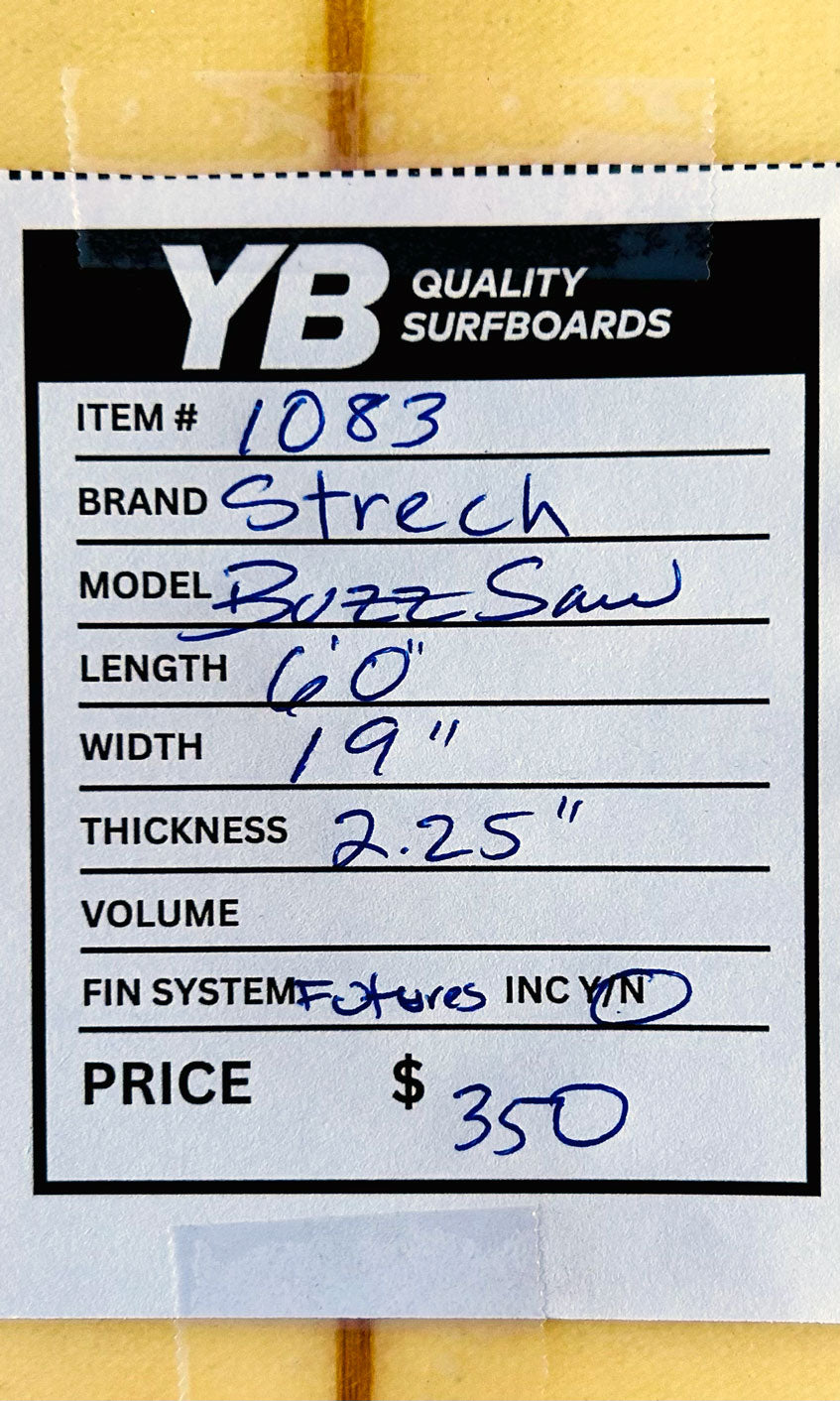 Stretch 6'0" Buzzsaw Used Surfboard