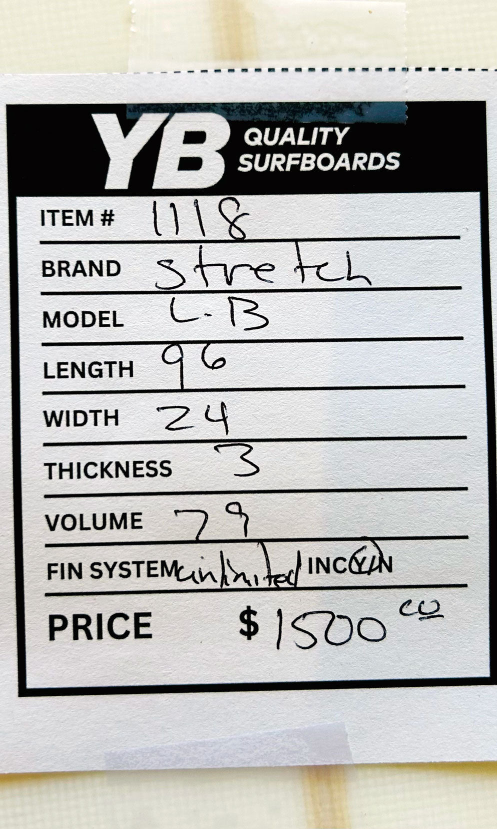 Stretch 9'6" 79L Used Longboard