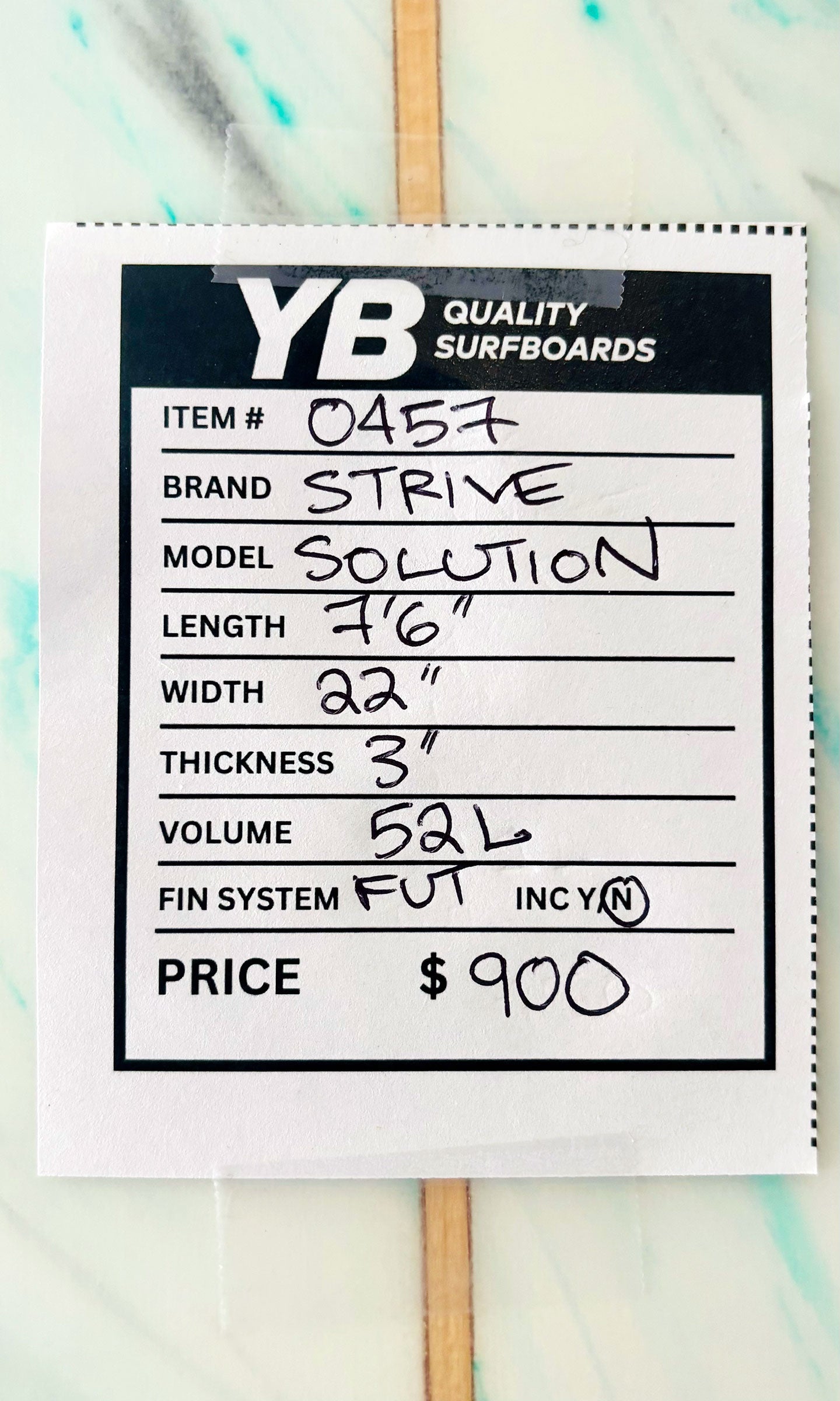 Strive 7'6" 52L Solution Mid-Length Surfboard
