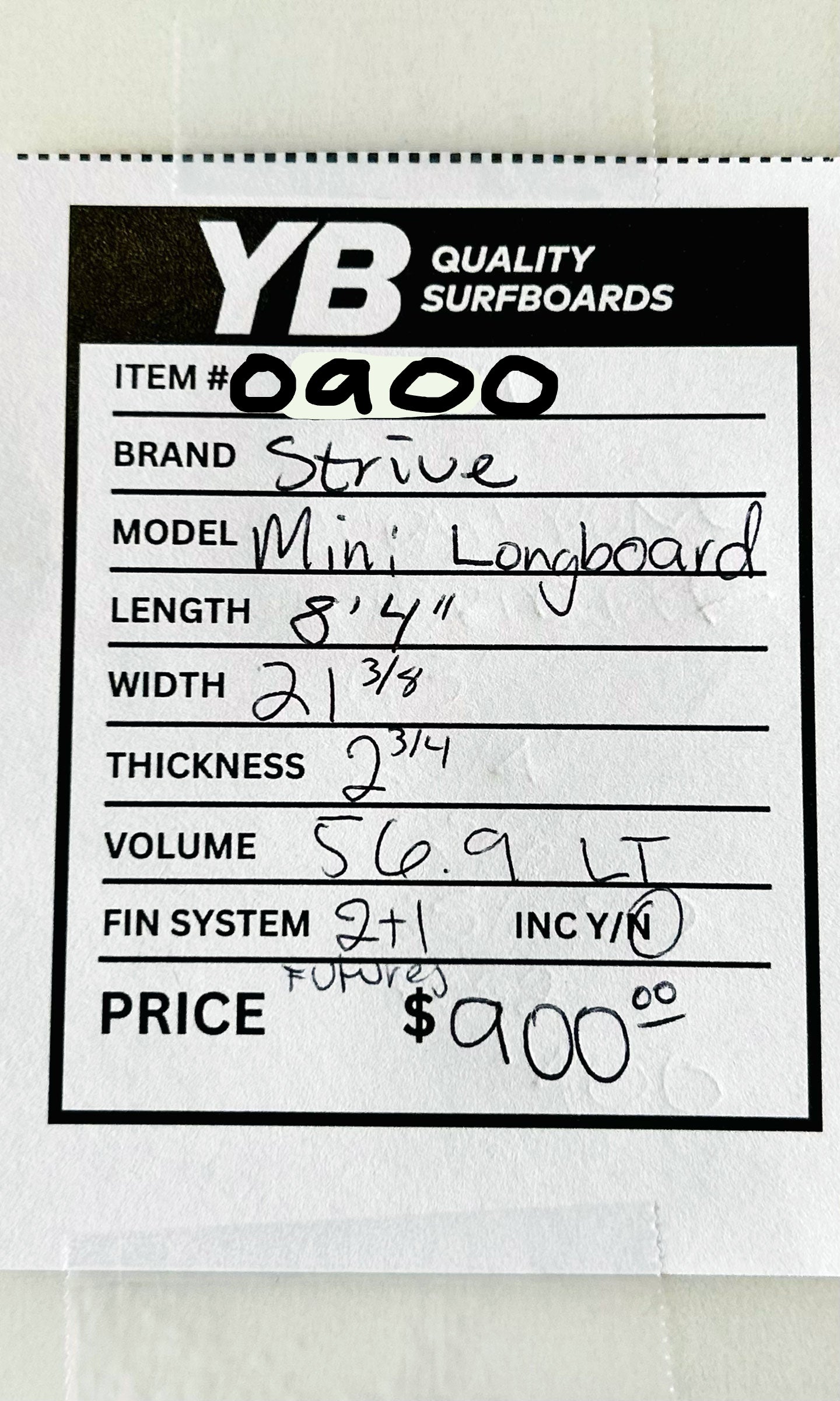 Strive 8'4" 57L New Mini Longboard