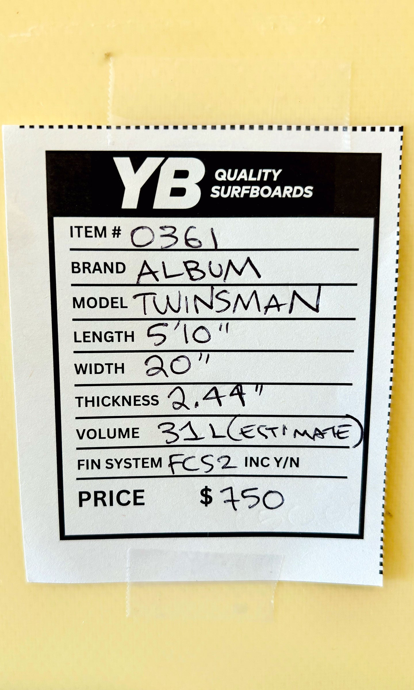 Album 5'10" 31L Twinsman