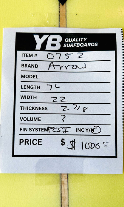 Arrow 7'6" Used Mini Longboard