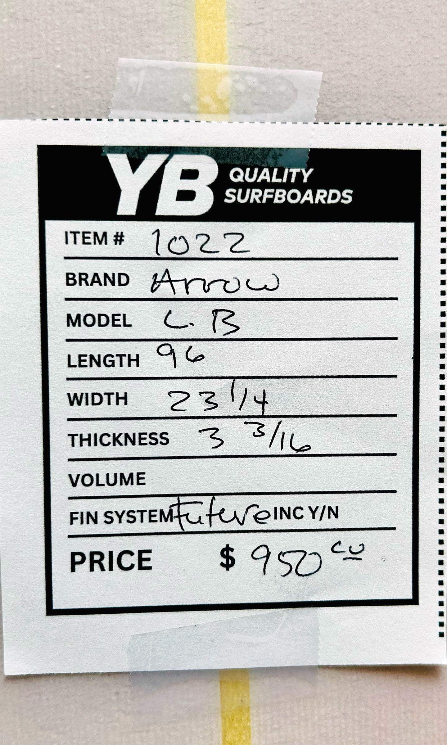 Pearson Arrow 9'6" Used Longboard