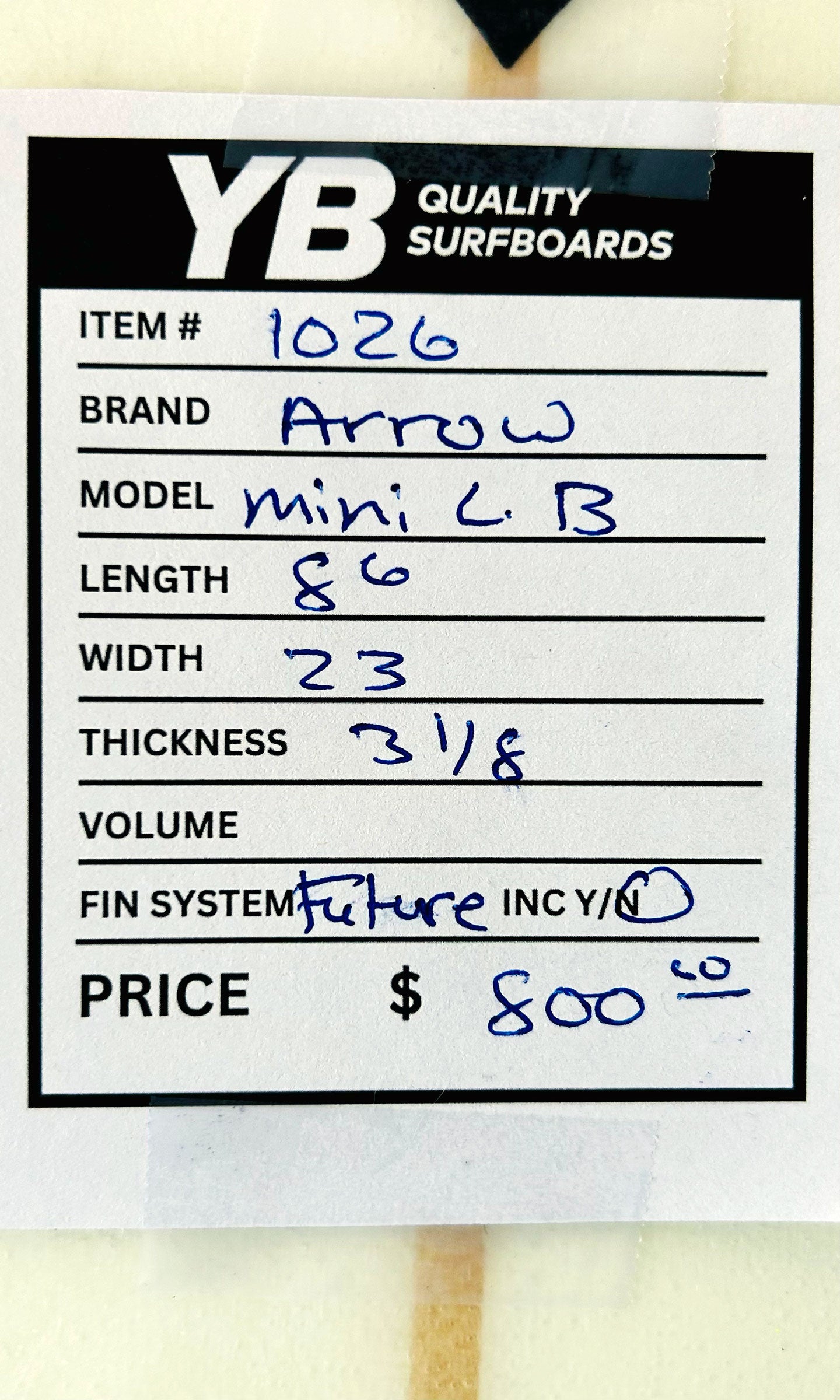Pearson Arrow 8'6" Mini Used Longboard