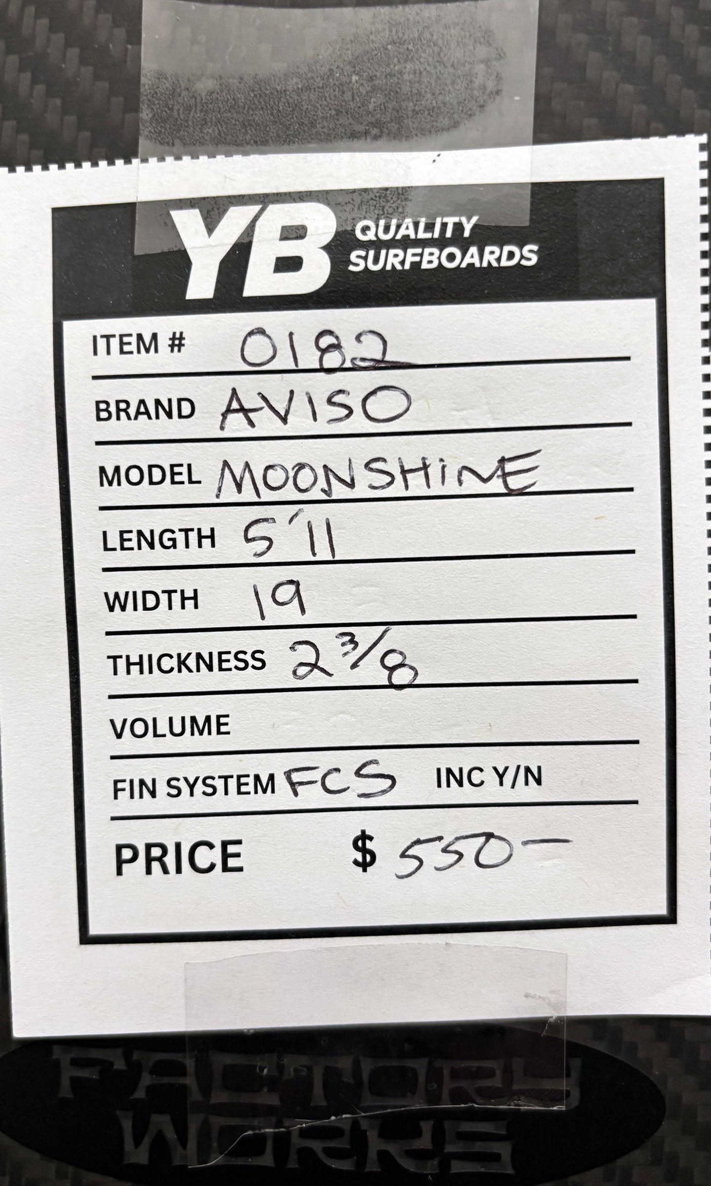 AVISO 5'11" Moonshine Model