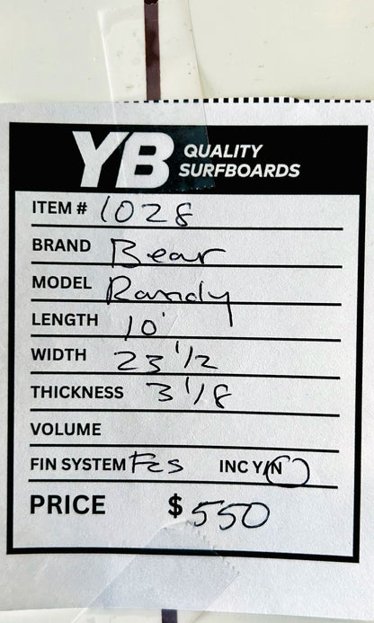 Bear 10'0" Used Longboard