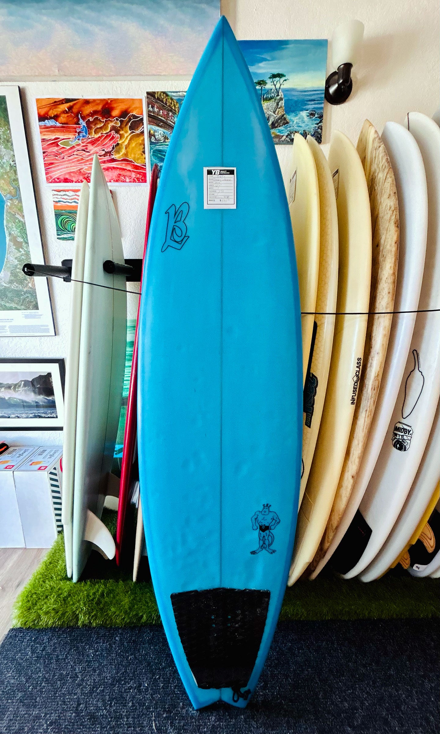 Bobby Ledesma 6'4" Blue Used Surfboard