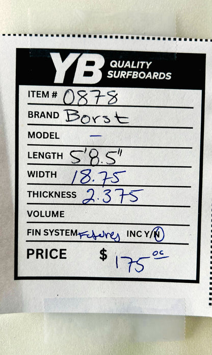 Borst 5'8.5" Used Surfboard