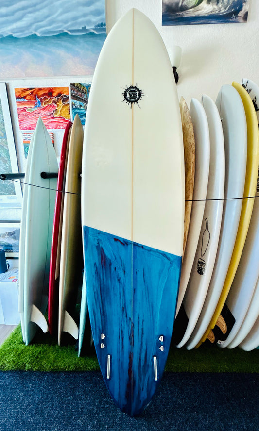 Vince Broglio 7'10" Statue Racer Twinzer Used Surfboard