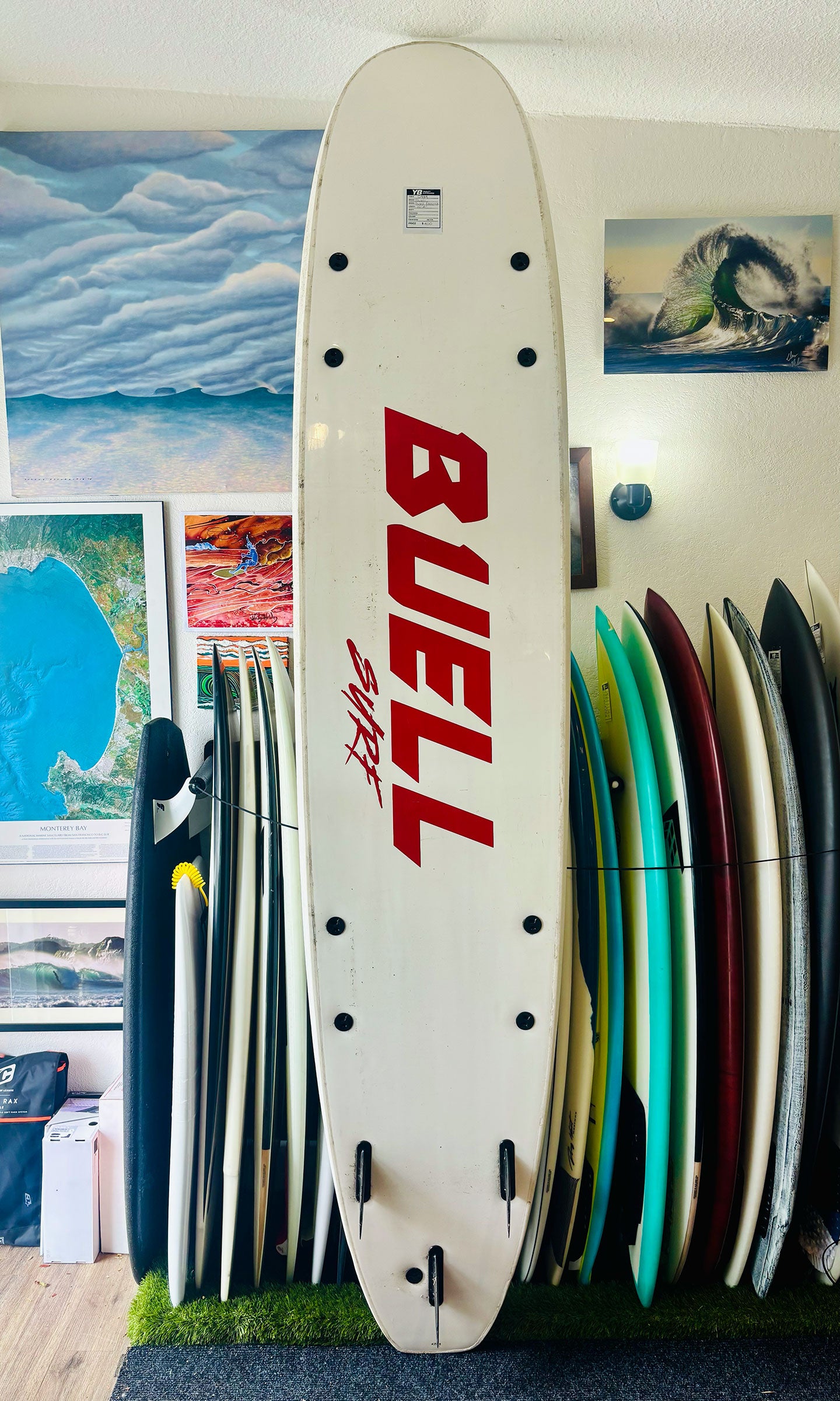Buell 10'2" Foamie Used Longboard