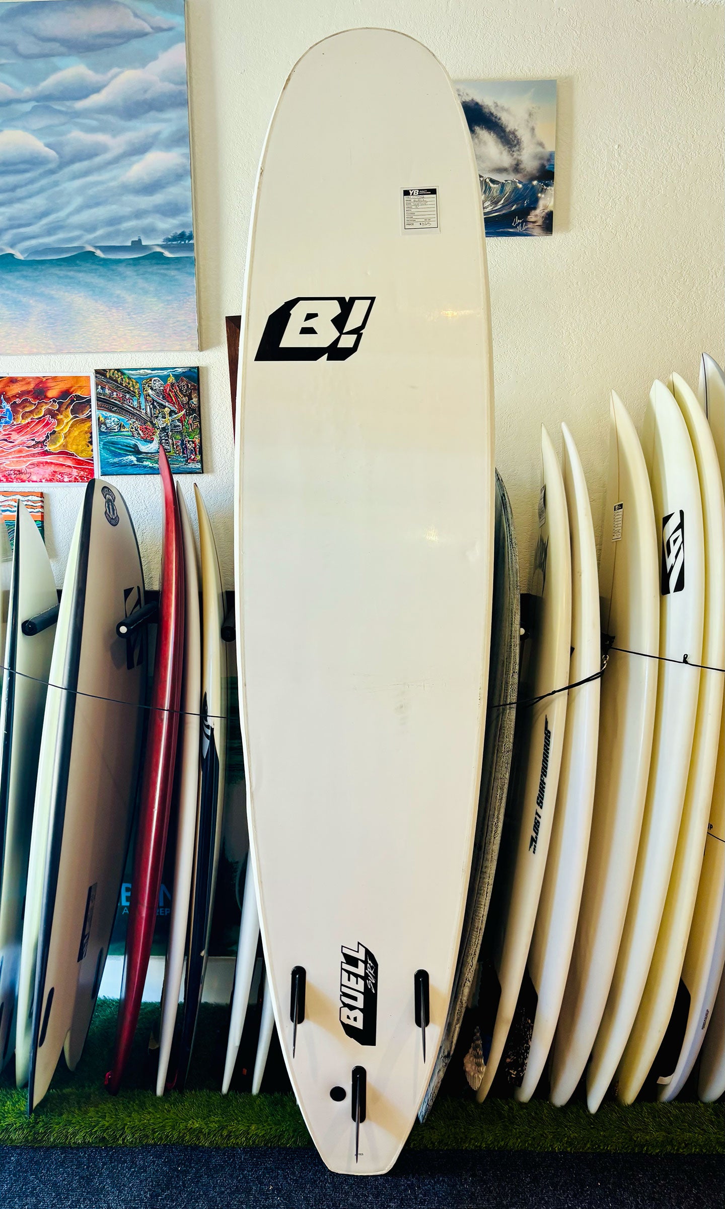 Buell 9'0" Soft Top Used Longboard