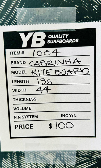 Cabrinha 136cm Spectrum Twin Tip Used Kiteboard