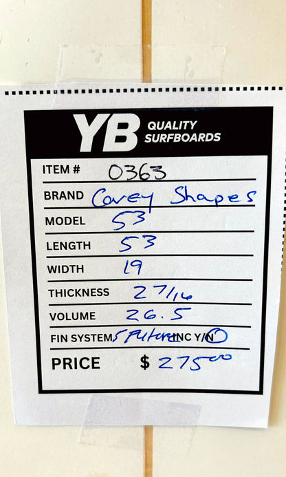 Corey Shapes 5'3" 26.5L
