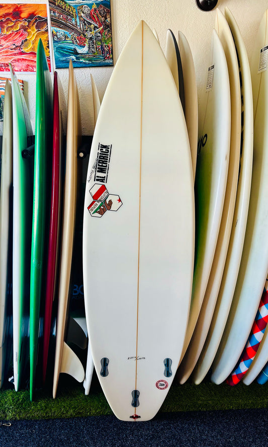 Channel Islands 6'0" 29L Black and White Used Surfboard