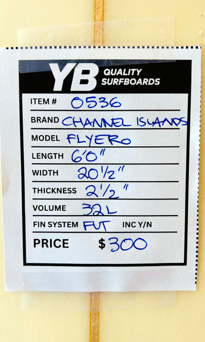Channel Islands 6'0" 32L Flyer Surfboard