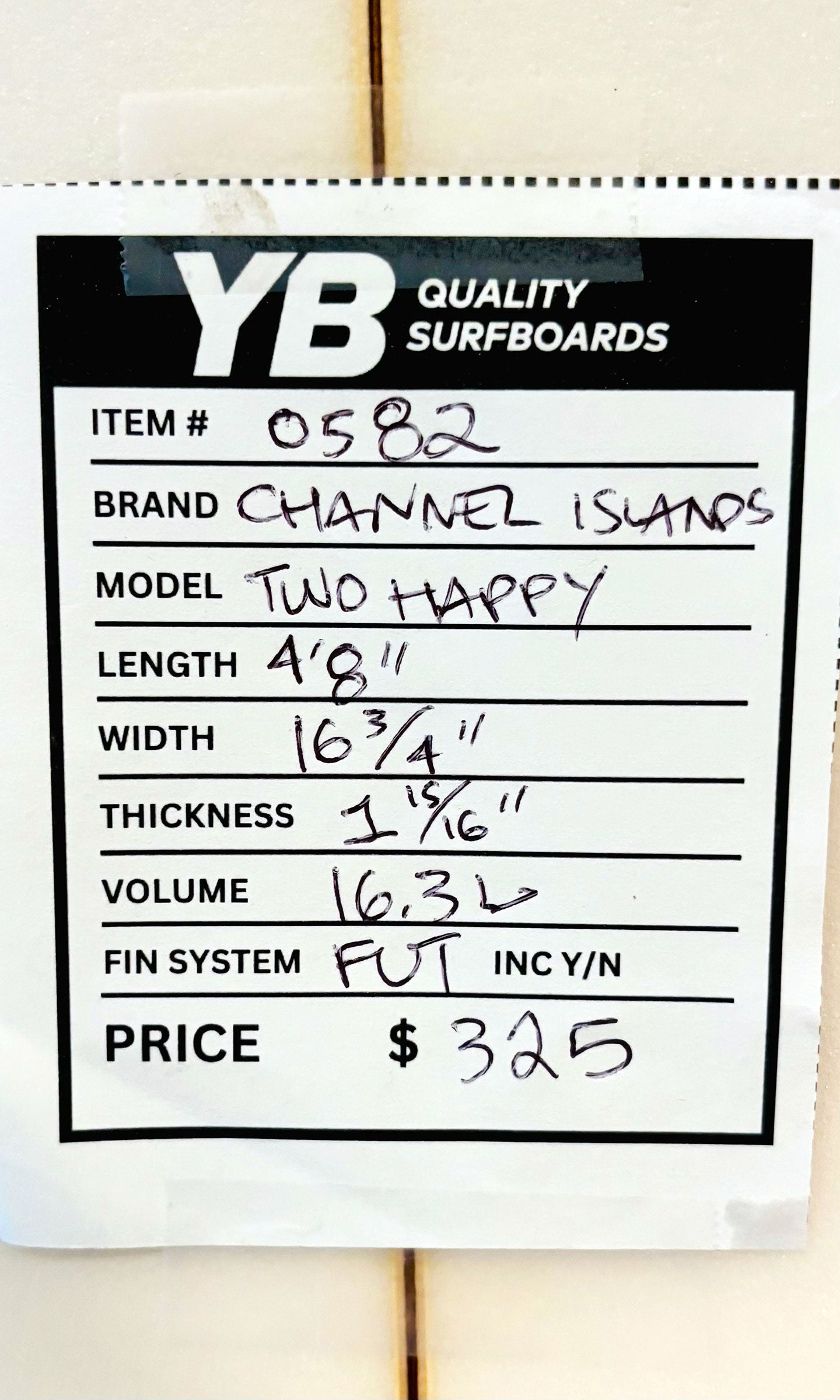 Channel Islands 4'8" 16.3L Two Happy Grom Surfboard