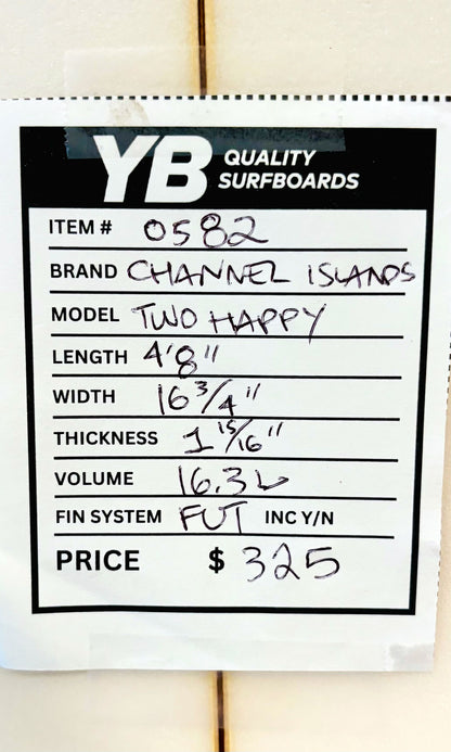 Channel Islands 4'8" 16.3L Two Happy Grom Surfboard