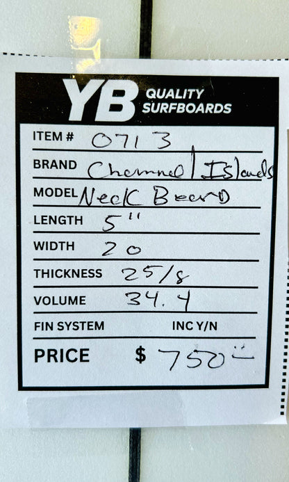 Channel Islands 5'11" Neck Beard Used Surfboard