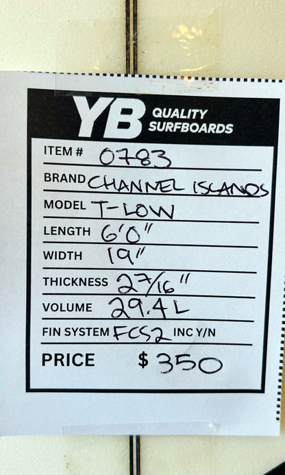Channel Islands 6'0" 29.4L T-Low Surfboard