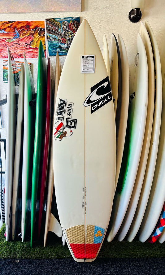 Channel Islands 6'0" 29L Black and White Used Surfboard