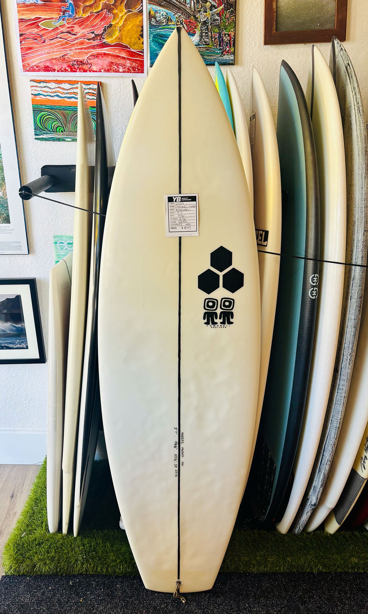 Channel Islands/Campbell Brothers 5'7" 27.46L Bonzer Used Surfboard