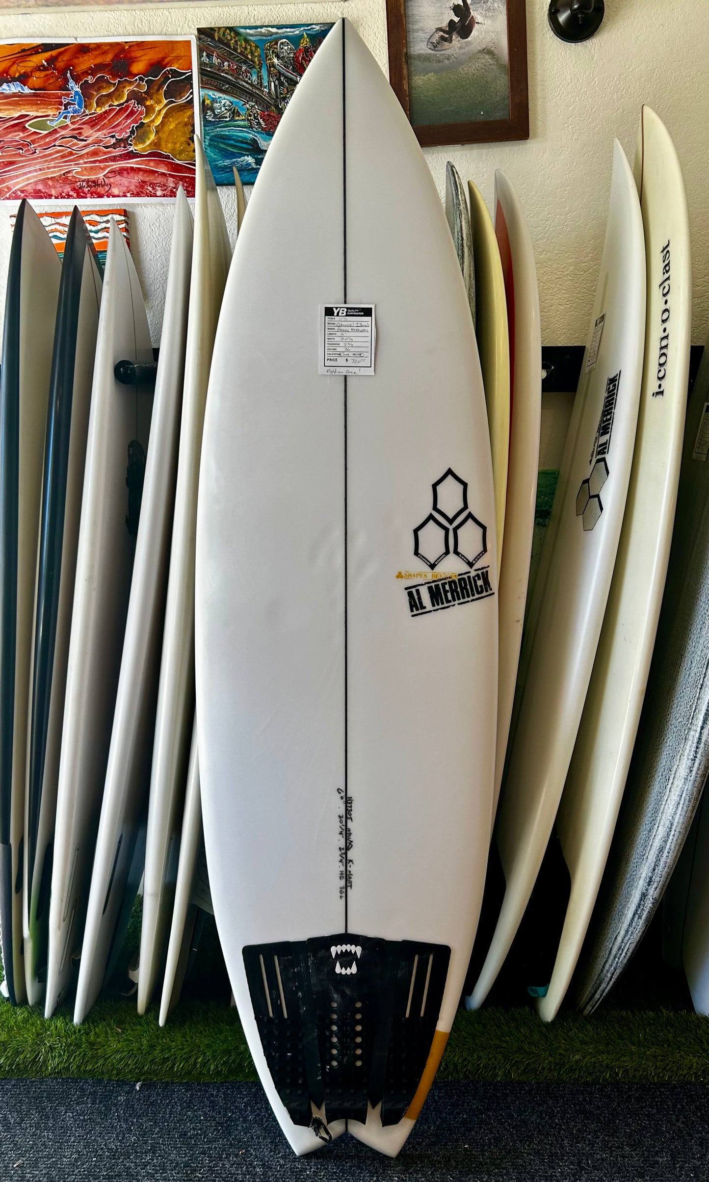 Channel Islands 6'0" 36L Happy Everyday Used Surfboard